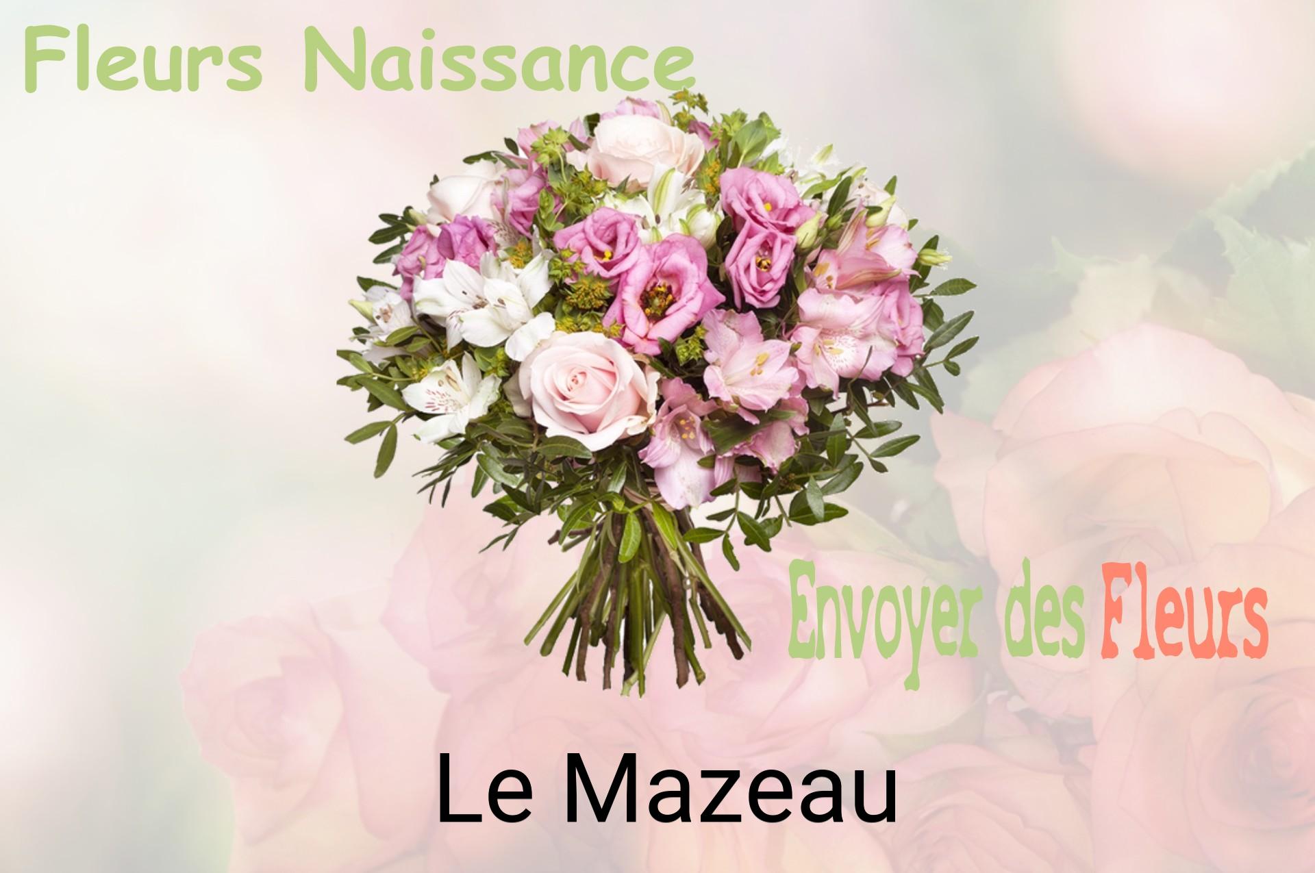 Bouquet de fleurs de naissance livré à Le Mazeau